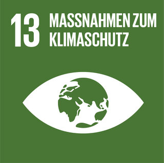 Das Bild zeigt ein Symbol für Klimaschutz mit einer stilisierten Erde in einem Auge, um die Aufmerksamkeit auf Umweltschutzmaßnahmen zu lenken.